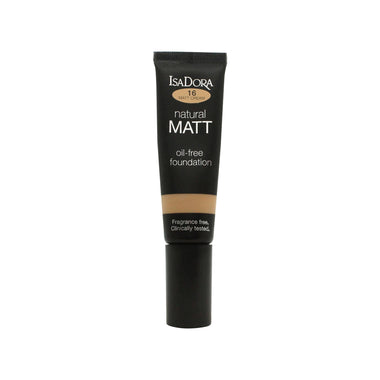 IsaDora Natural Matt Oljefri Foundation 35ml - 16 Cream - Makeup