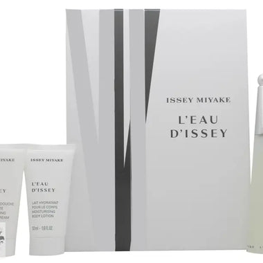 Issey Miyake L’eau d’Issey Gift Set 50ml EDT + 50ml Body Lotion + 50ml Shower Cream - Fragrance