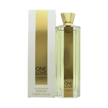 Gold-accented Jean-Louis Scherrer One Love Eau de Parfum 100ml spray bottle and box