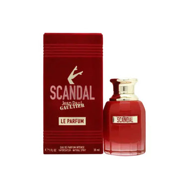 Red Jean Paul Gaultier Scandal Le Parfum perfume bottle and box in 30ml spray