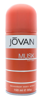 Jovan Musk For Men Deodorant Body spray 150ml - Shower & Body Care