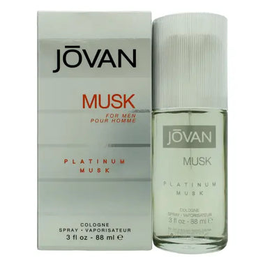 Jovan Musk For Men Eau De Cologne 88ml Spray - Platinum Musk - Fragrance