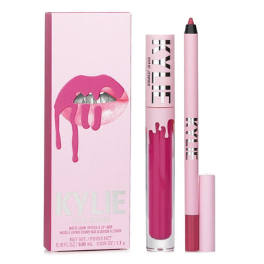 Kylie Cosmetics Matte Lip Kit 3ml Liquid Lipstick + 1.1g Lip Liner - Queen - Cosmetics