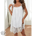 Strap Dress Pajamas Home Wear   Lace Sexy Nightdress - Quality Home Clothing| Beauty