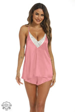 ​Silky Satin Pajama Set -  QH Clothing