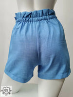 High Waist Lace-up Wide Leg Shorts - QH Clothing