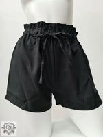 High Waist Lace-up Wide Leg Shorts - QH Clothing