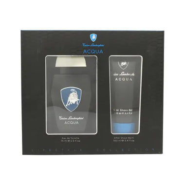 Lamborghini Acqua Gift Set 75ml EDT + 100ml Aftershave Balm - Fragrance