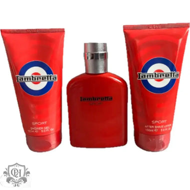 Lambretta Gift Set 100ml EDP + 150ml Shower Gel + 150ml Aftershave Lotion - QH Clothing