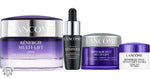 Purple Lancôme Rénergie Multi-Lift skincare collection with eye cream, day cream, and night cream