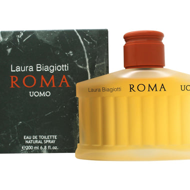 Laura Biagiotti Roma Uomo Eau de Toilette 200ml Spray - Fragrance