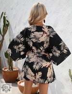 Summer Leaf Print Vacation Dress - QH Clothing