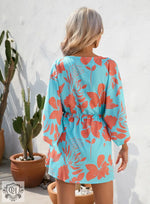 Summer Leaf Print Vacation Dress - QH Clothing