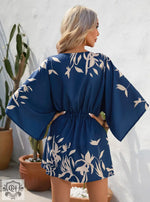 Summer Leaf Print Vacation Dress - QH Clothing