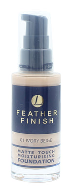 Lentheric Feather Finish Matte Touch Moisturising Foundation 30ml - Ivory Beige 01 - Makeup