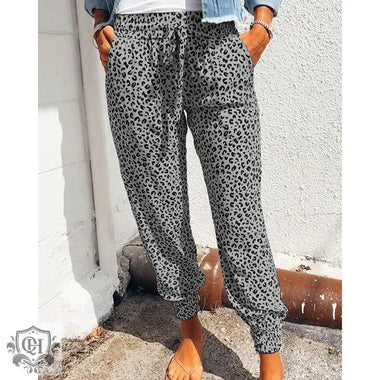 Floral Print Casual Pants - QH Clothing