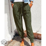 Floral Print Casual Pants - QH Clothing