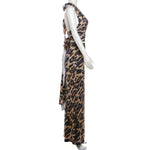 Leopard Print Halter Top & Maxi Skirt - Clothing