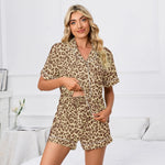 ​Polka Dot Floral Pocket Pajama Set -  QH Clothing