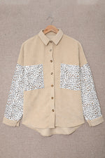 Leopard Print Pocket Shirt - Clothing