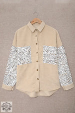 Leopard Print Pocket Shirt - Clothing