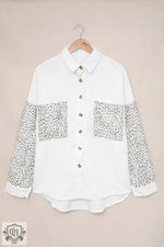 Leopard Print Pocket Shirt - Clothing