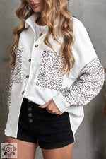 Leopard Print Pocket Shirt - Clothing