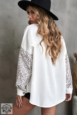 Leopard Print Pocket Shirt - Clothing