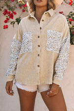 Leopard Print Pocket Shirt - Clothing