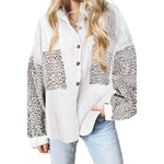 Leopard Print Pocket Shirt - S / Beige - Clothing