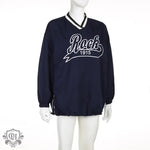 "Letter Graphic Print Hoody Top" - QH Clothing