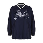 "Letter Graphic Print Hoody Top" - QH Clothing