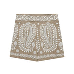 Linen Floral Embroidery Shorts - QH Clothing