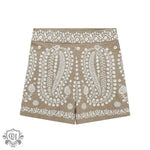 Linen Floral Embroidery Shorts - QH Clothing