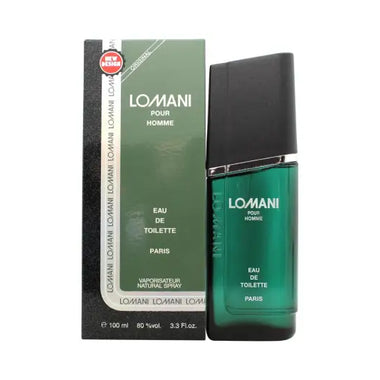 Lomani Pour Homme Eau de Toilette 100ml Spray showcasing alluring men’s fragrance