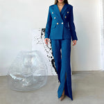 Long Sleeve Blazer & Trouser Suit - Clothing