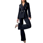 Long Sleeve Blazer & Trouser Suit - Clothing