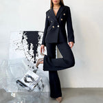 Long Sleeve Blazer & Trouser Suit - Clothing