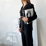 Long Sleeve Blazer & Trouser Suit - Clothing