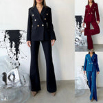 Long Sleeve Blazer & Trouser Suit - Clothing