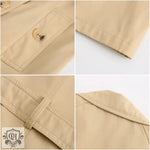 Long Sleeve Cotton Windbreaker Jacket - QH Clothing