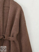 Elegant Double-sided Belted Winter Coat - QH Clothing