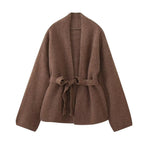 Elegant Double-sided Belted Winter Coat - QH Clothing