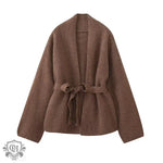 Elegant Double-sided Belted Winter Coat - QH Clothing