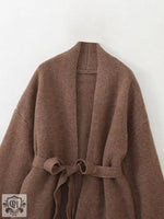 Elegant Double-sided Belted Winter Coat - QH Clothing