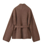 Elegant Double-sided Belted Winter Coat - QH Clothing