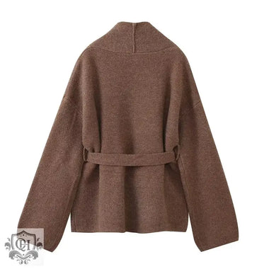 Elegant Double-sided Belted Winter Coat - QH Clothing