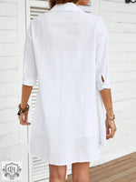 Loose Cotton Shirt Suit - Clothing