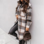 Autumn Winter Long Single Breasted Collared Shacket Woolen Coat - Quality Home Clothing| Beauty