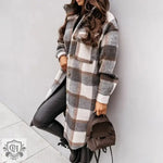 Autumn Winter Long Single Breasted Collared Shacket Woolen Coat - Quality Home Clothing| Beauty